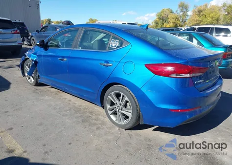2017 Hyundai Elantra Limited from USA, damaged, VIN 5NPD84LF9HH012857